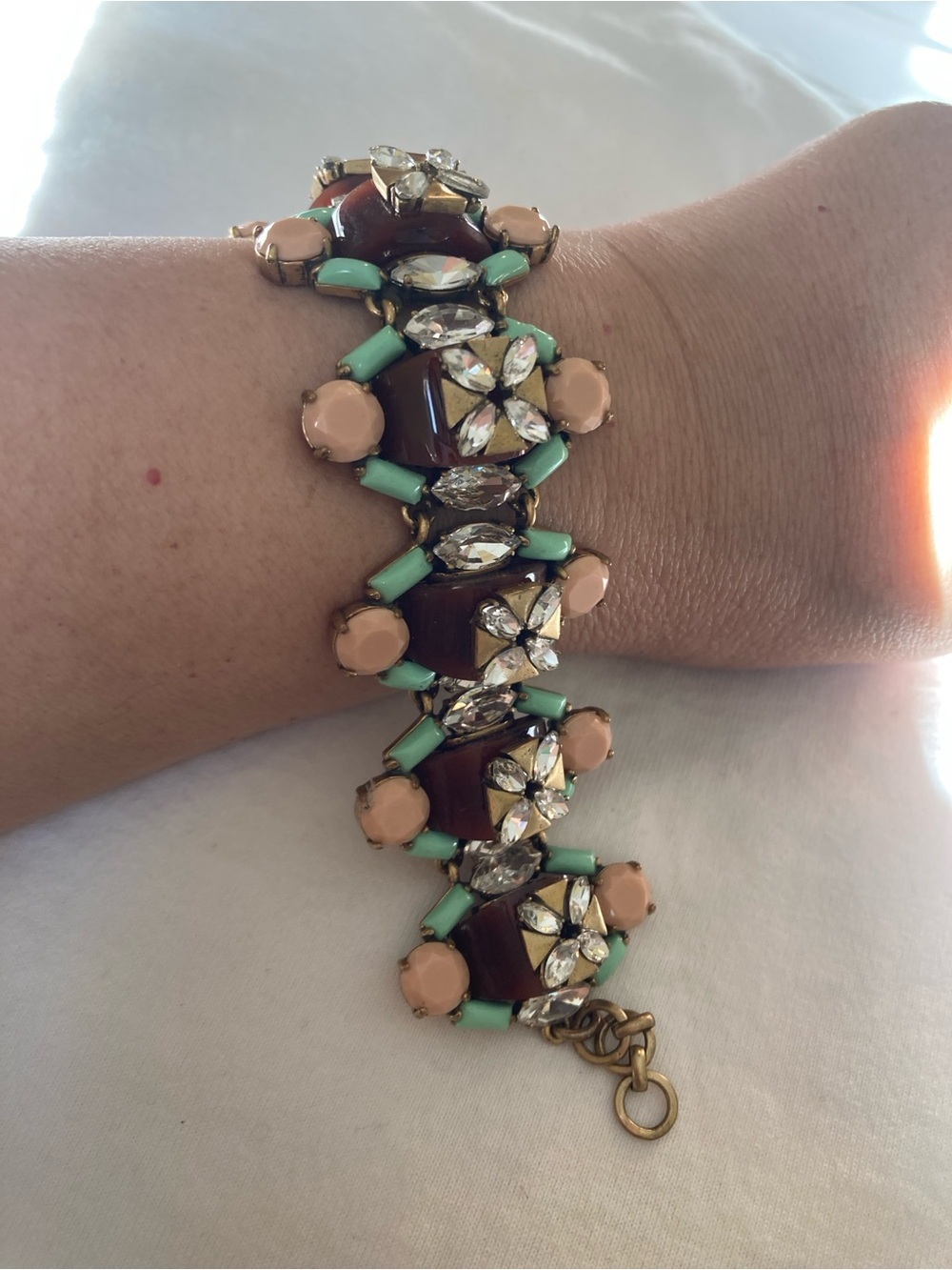 J Crew Jeweled Southwestern Bracelet for Small Wrist